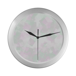Clear Amour Snuff Mint Silver Color Wall Clock