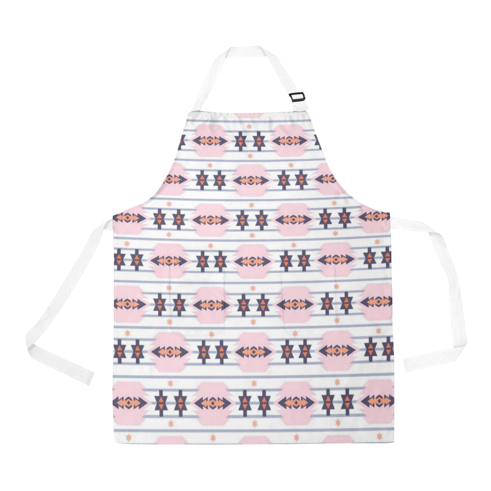 Coral Aztec All Over Print Apron