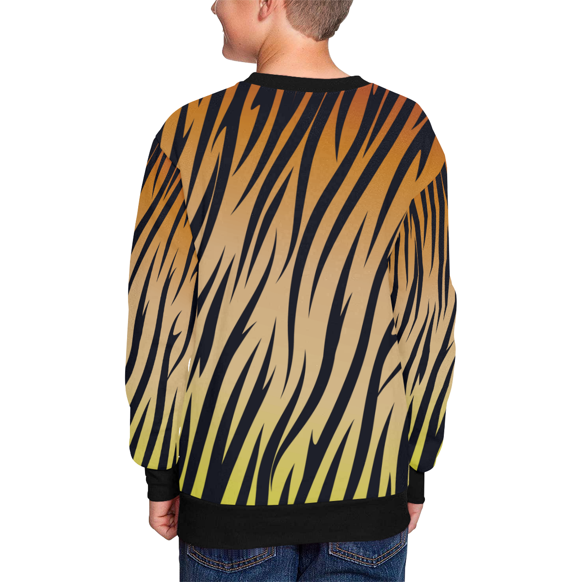 WILD Tiger Ceramics Decals Kids' All Over Print Sweatshirt (Model H37)