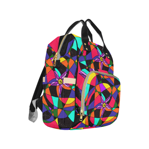 Abstract Design S 2020 Multi-Function Diaper Backpack/Diaper Bag (Model 1688)