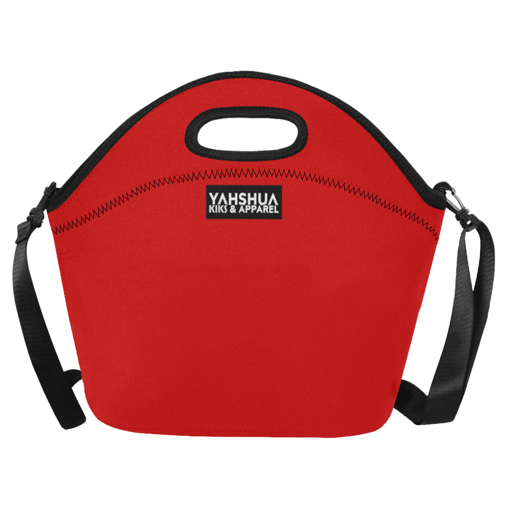 Woman Lunch Bag Red Neoprene Lunch Bag/Large (Model 1669)