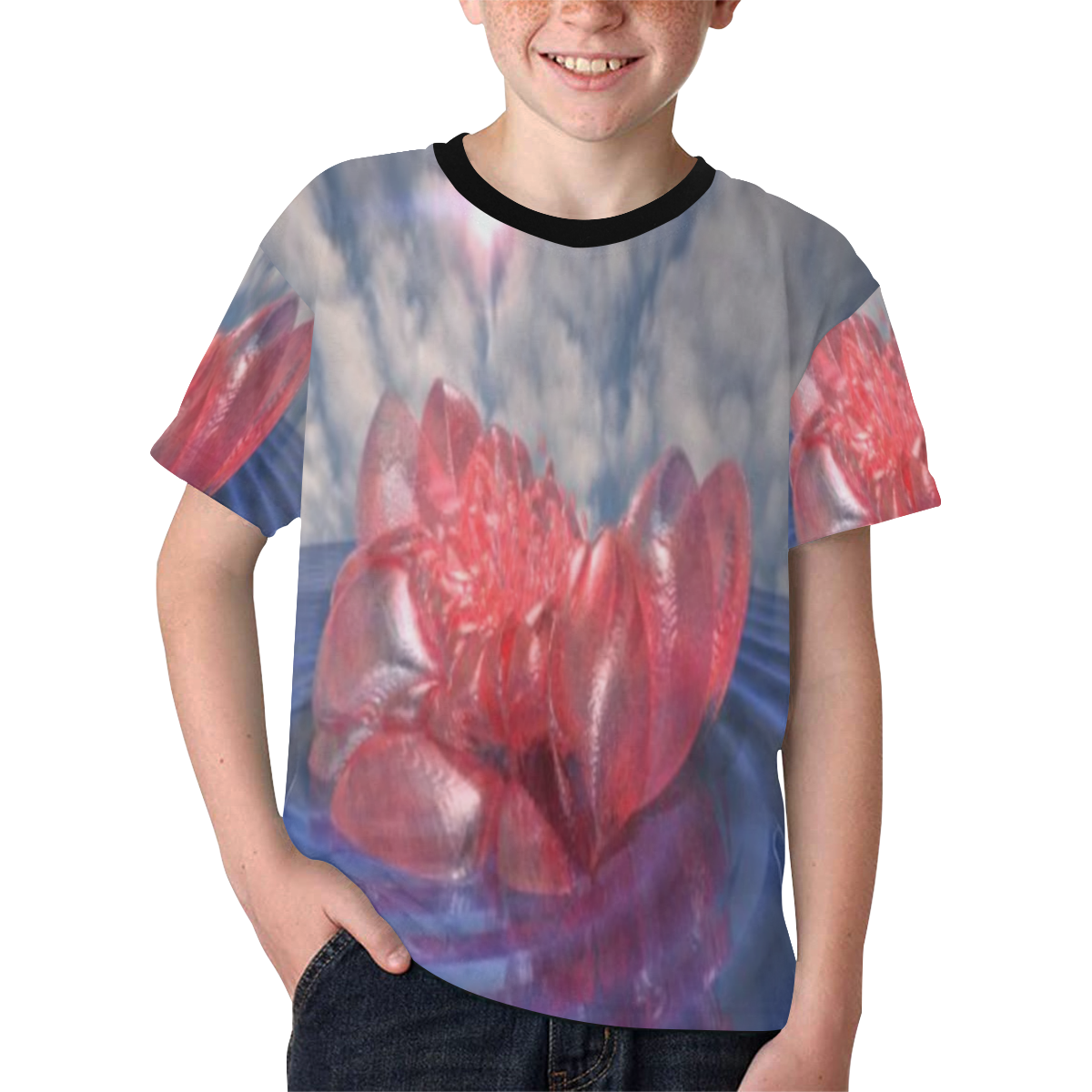 Fractal flash Kids' All Over Print T-shirt (Model T65)