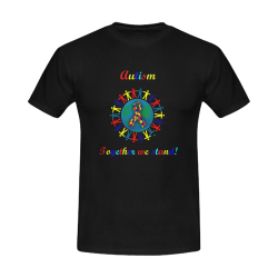 Autism Men's T-Shirt in USA Size/Large (Front Printing Only)