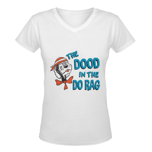 Dood in the Do Rag Women's Deep V-neck T-shirt (Model T19)