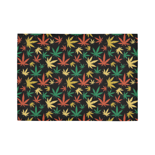 Cannabis Pattern Area Rug7'x5'