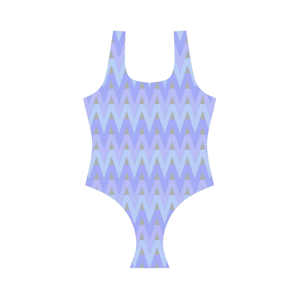Winter Chevrons Vest One Piece Swimsuit (Model S04)