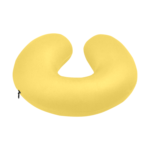 color mustard U-Shape Travel Pillow