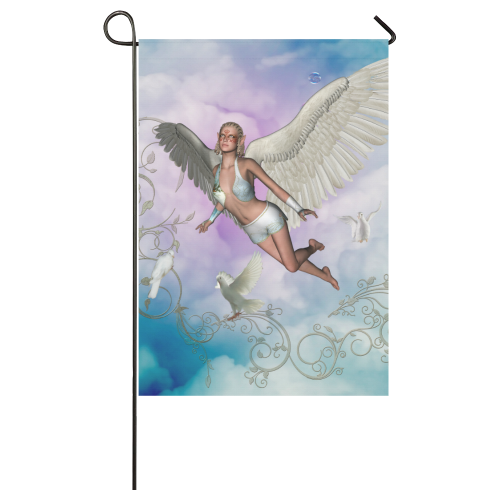 Fairy in the sky Garden Flag 28''x40'' （Without Flagpole）