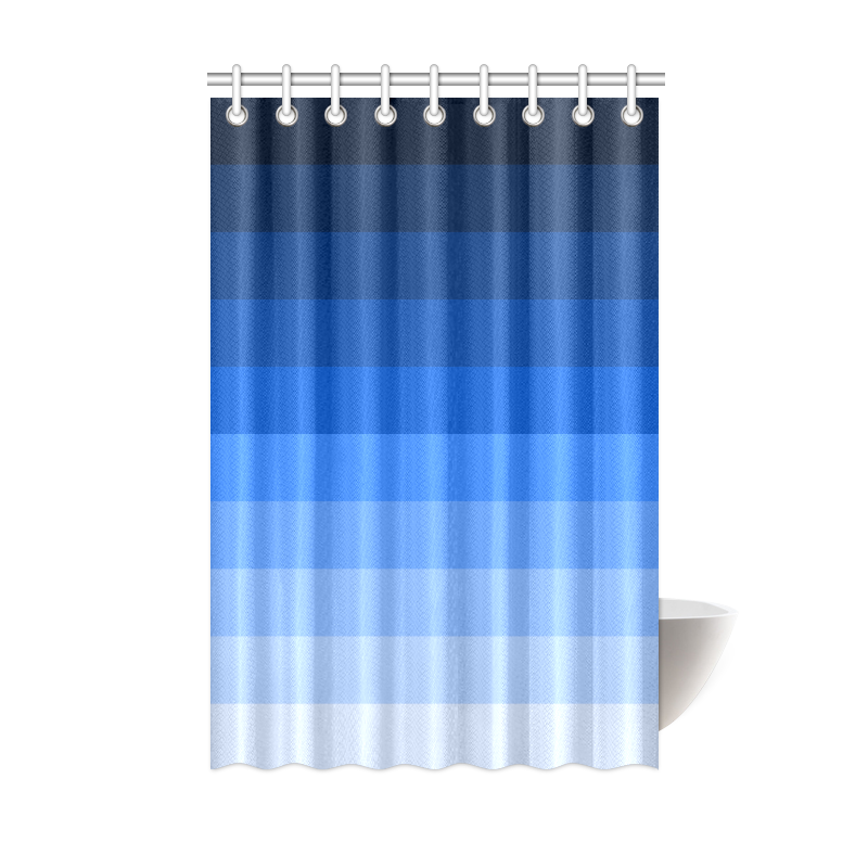 Blue stripes Shower Curtain 48"x72"