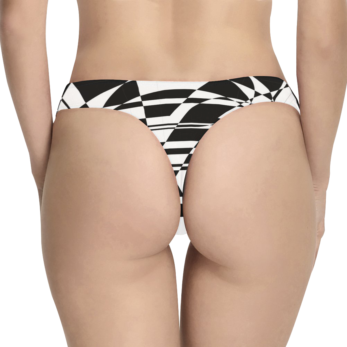 Illusion copy Women's All Over Print Thongs (Model L30)