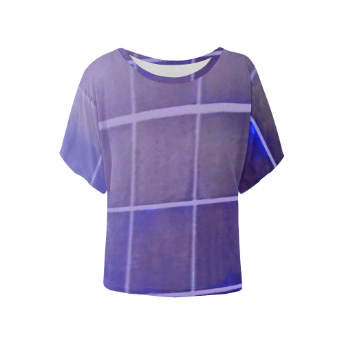 PSHADEY Women's Batwing-Sleeved Blouse T shirt (Model T44)