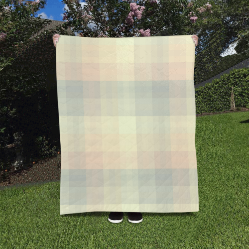 Like a Candy Sweet Pastel Pattern Quilt 40"x50"