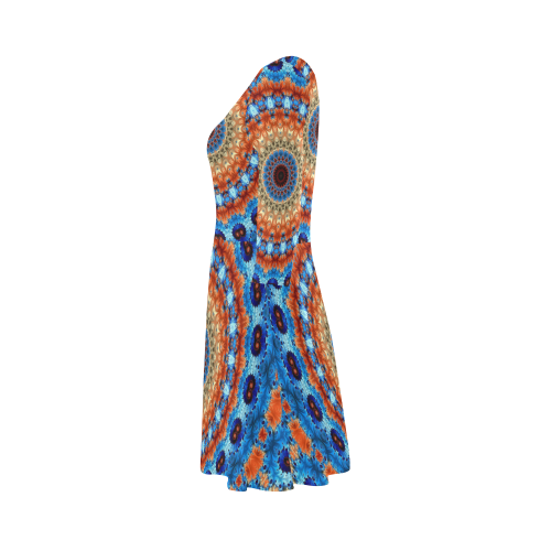 Kaleidoscope 3/4 Sleeve Sundress (D23)