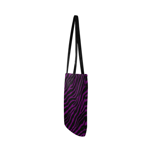 Ripped SpaceTime Stripes - Purple Reusable Shopping Bag Model 1660 (Two sides)