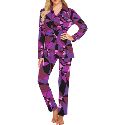 Abstract Design #6 Women's Long Pajama Set