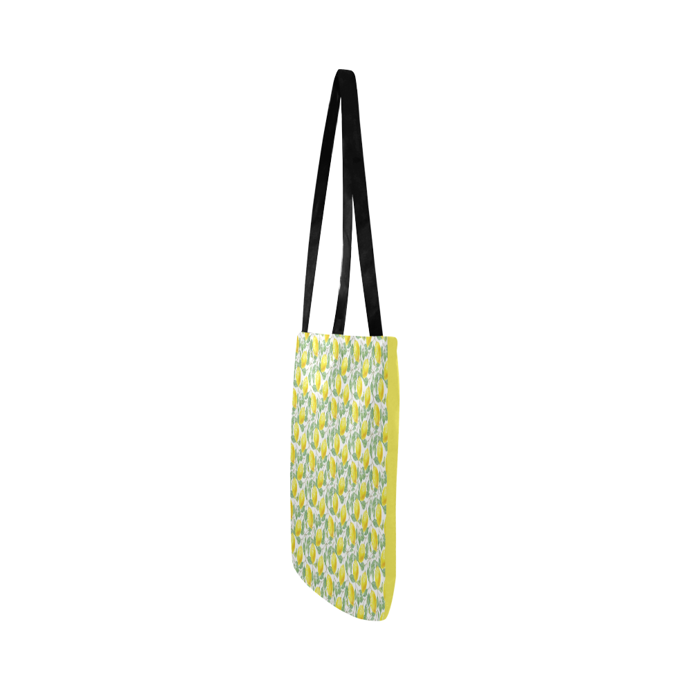 Lemons And Butterfly Reusable Shopping Bag Model 1660 (Two sides)