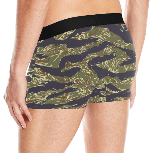 Tiger stripes woodland camouflage Men's All Over Print Boxer Briefs (Model L10)