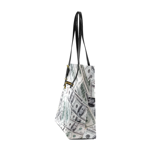 Cash Money / Hundred Dollar Bills Euramerican Tote Bag/Small (Model 1655)