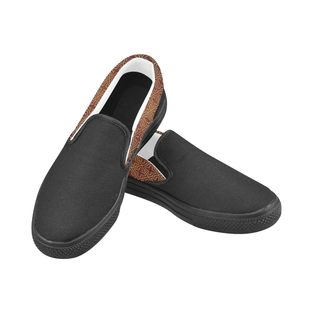 M Slip on 1 Men's Slip-on Canvas Shoes (Model 019)