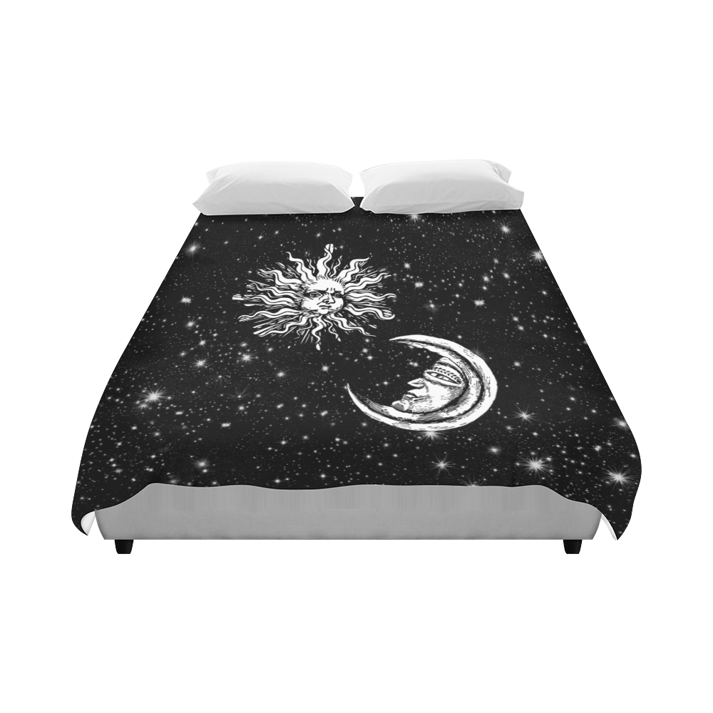Mystic  Moon and Sun Duvet Cover 86"x70" ( All-over-print)