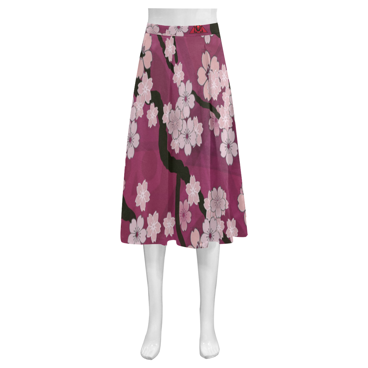 Sakura Breeze Mnemosyne Women's Crepe Skirt (Model D16)