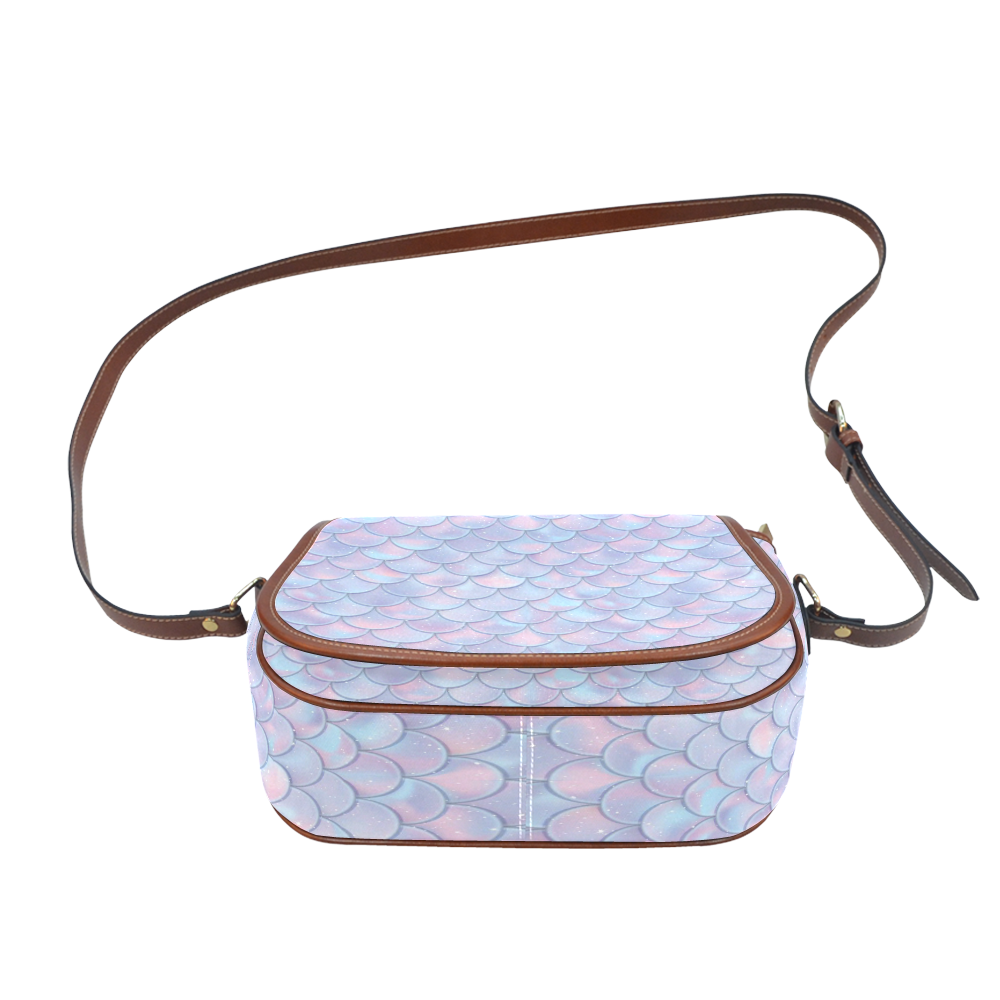 Mermaid Scales Saddle Bag/Small (Model 1649) Full Customization