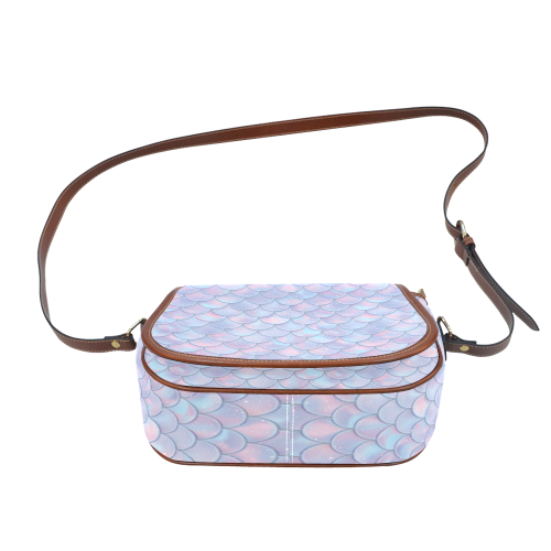 Mermaid Scales Saddle Bag/Small (Model 1649) Full Customization