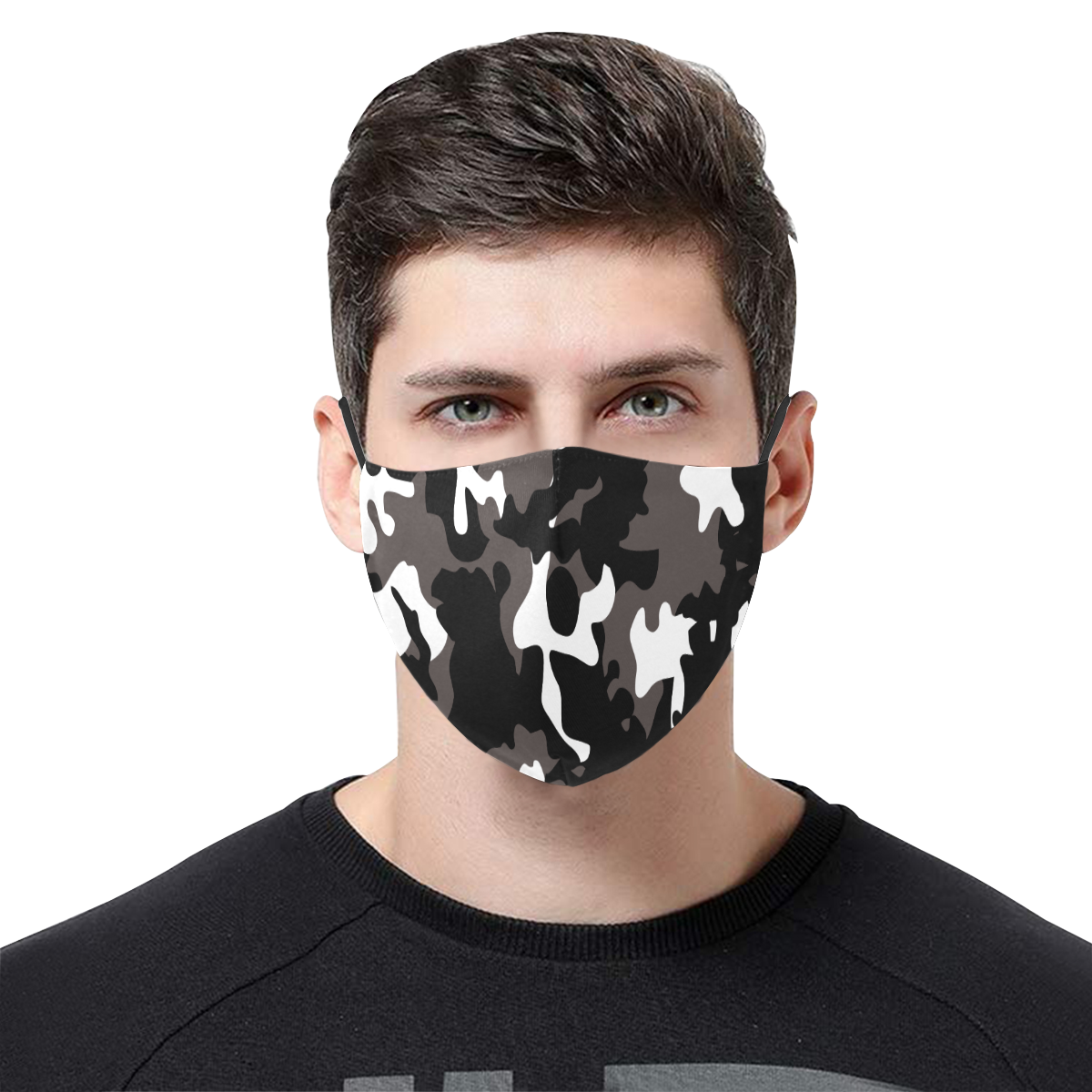 Camo 5 3D Mouth Mask with Drawstring (Pack of 3) (Model M04)