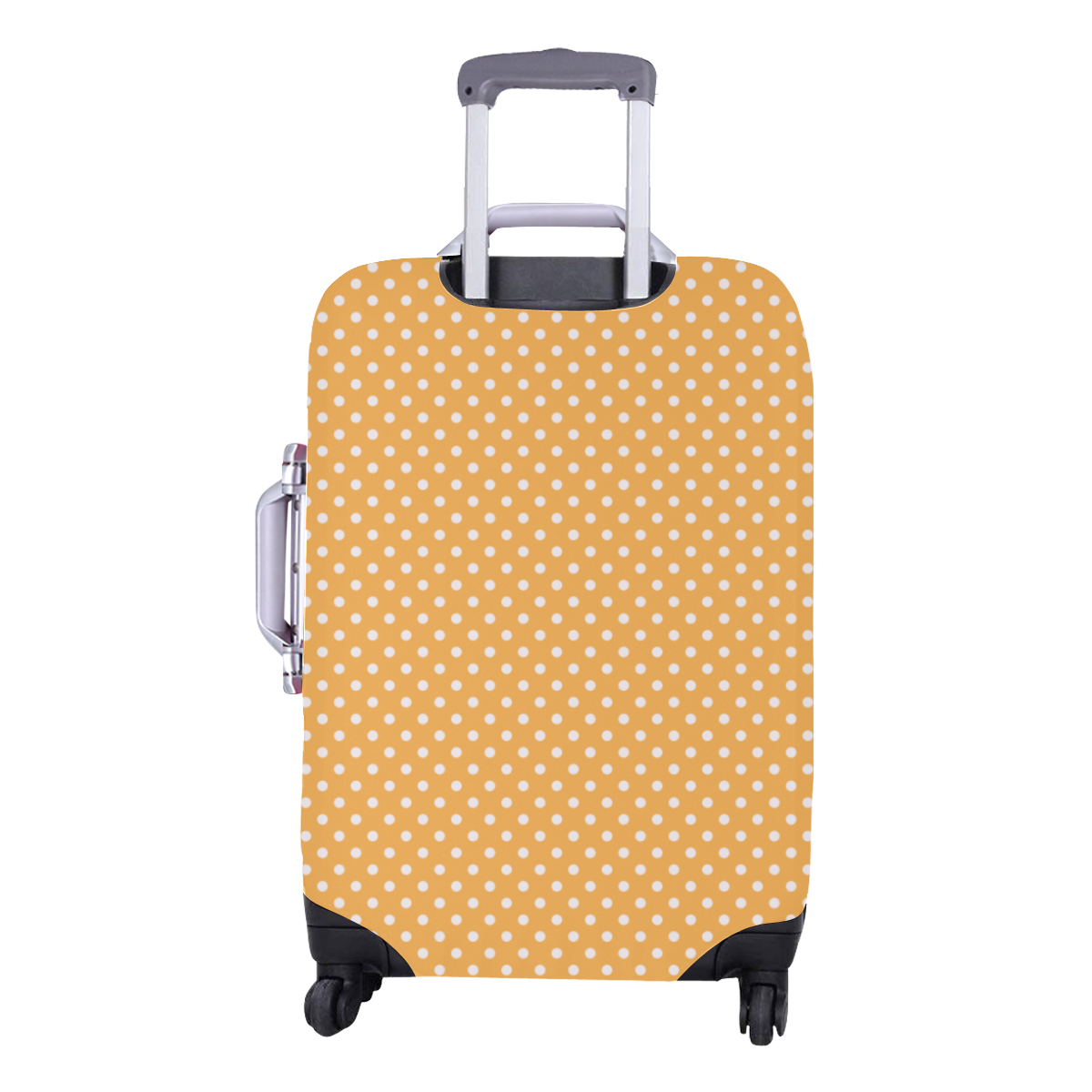 Yellow orange polka dots Luggage Cover/Medium 22"-25"