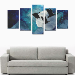 Night In The Mountains Canvas Print Sets C (No Frame)