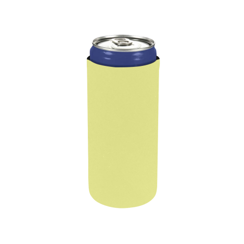 color canary yellow Neoprene Can Cooler 5" x 2.3" dia.