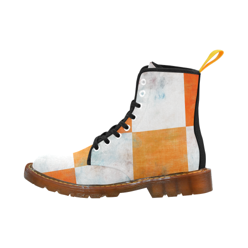 Watercolor Pop Orange by Jera Nour Martin Boots For Men Model 1203H