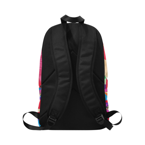 Collage Fabric Backpack for Adult (Model 1659)