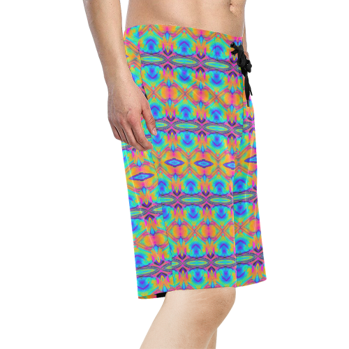 Kaleidoscope Men's All Over Print Board Shorts (Model L16)