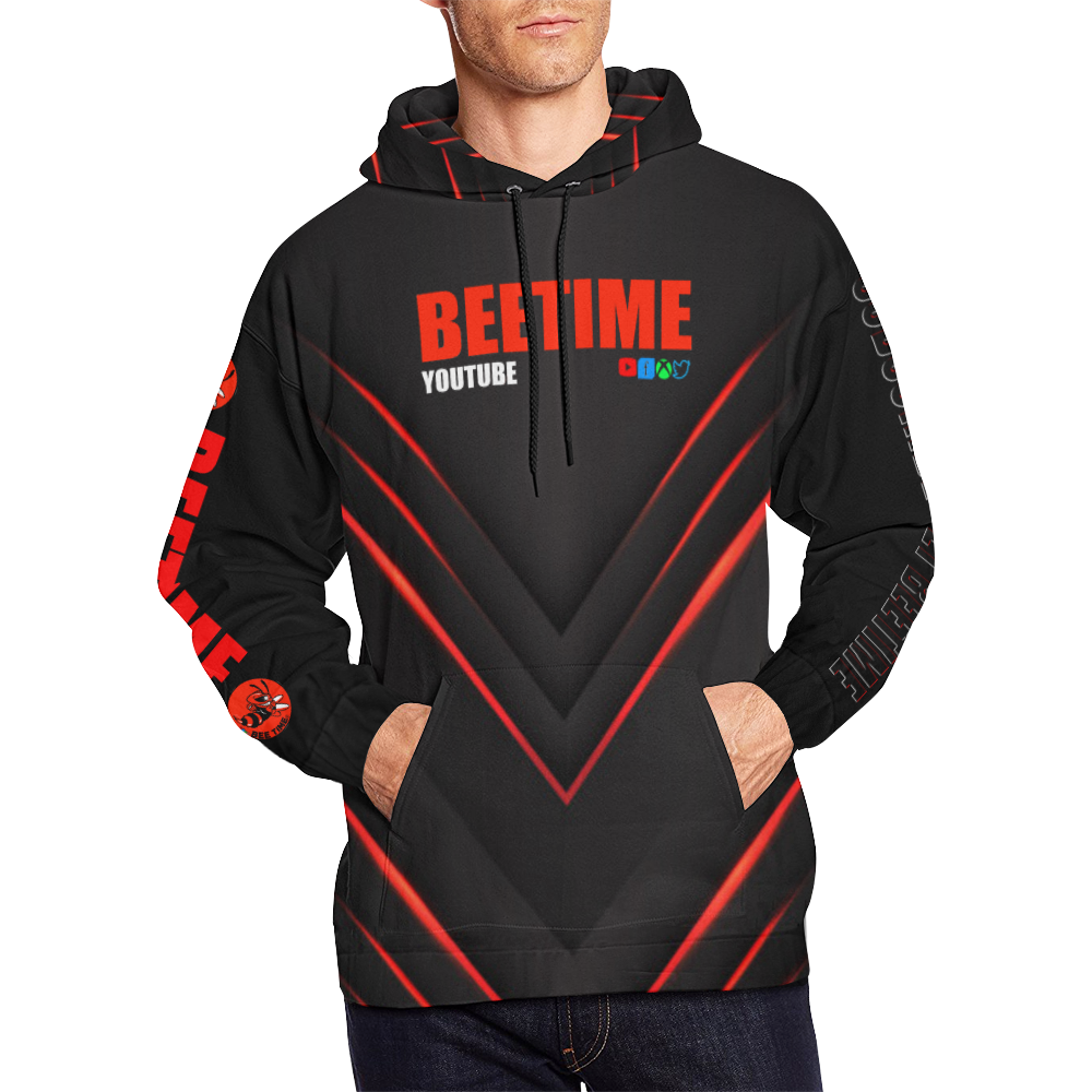 2beetime0 hoodie All Over Print Hoodie for Men/Large Size (USA Size) (Model H13)