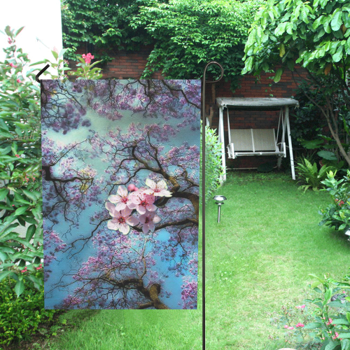 Cherry blossomL Garden Flag 12‘’x18‘’（Without Flagpole）