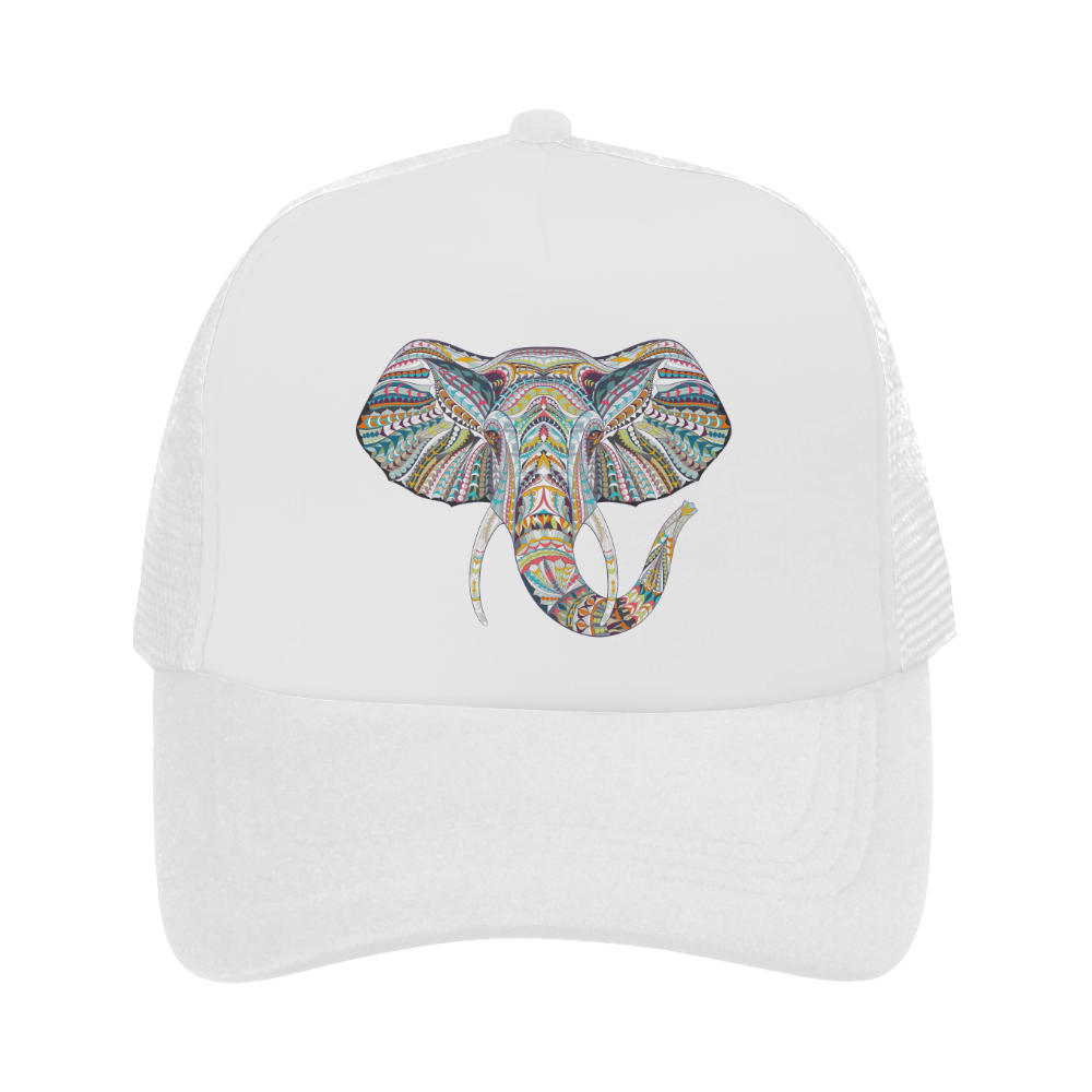 Elephant-Design Trucker Hat