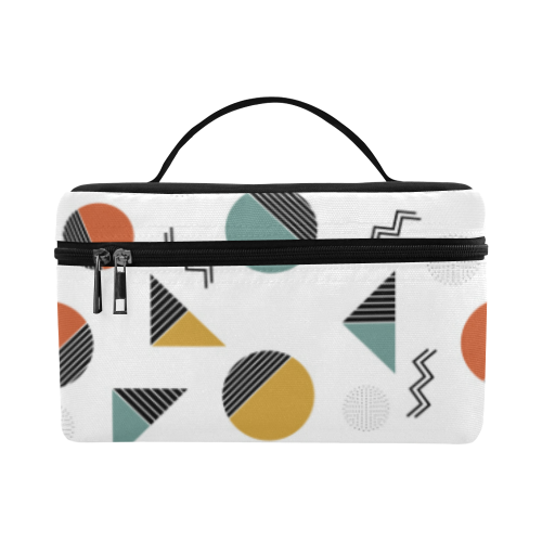 Geo Cutting Shapes Cosmetic Bag/Large (Model 1658)
