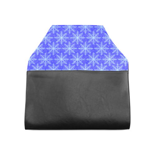 Blue Snowflakes Clutch Bag (Model 1630)