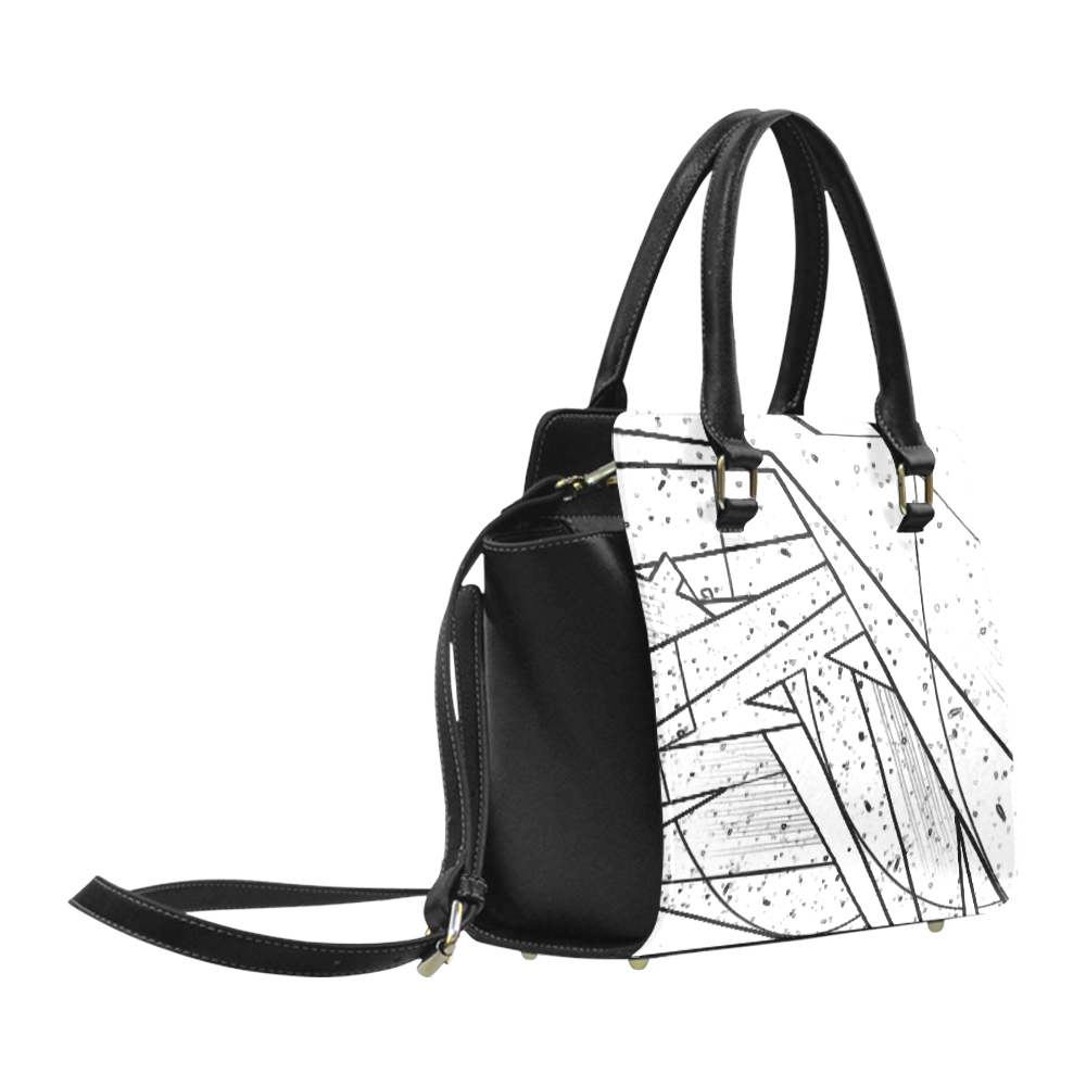 Abstract Pop Art v2 Classic Shoulder Handbag (Model 1653)