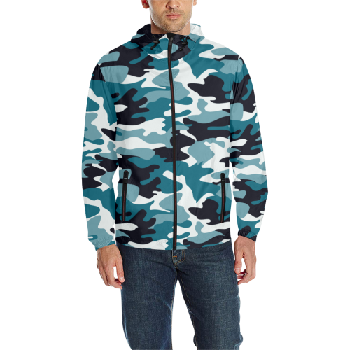 CM HD SIDE All Over Print Quilted Windbreaker for Men (Model H35)