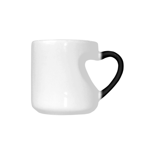 Create Your Own cold or hot heart shaped morphing mug Heart-shaped Morphing Mug