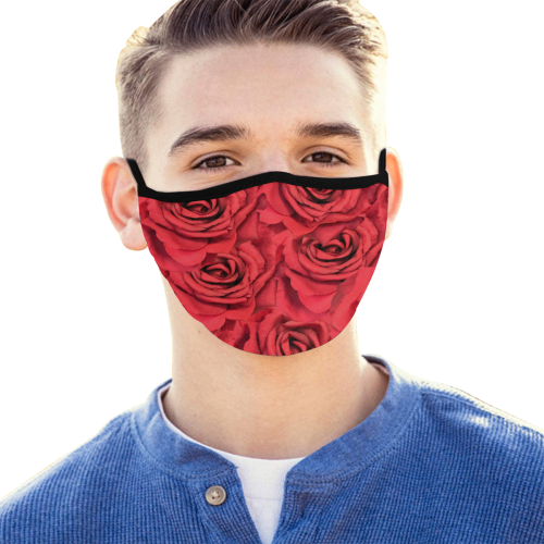 Radical Red Roses Mouth Mask