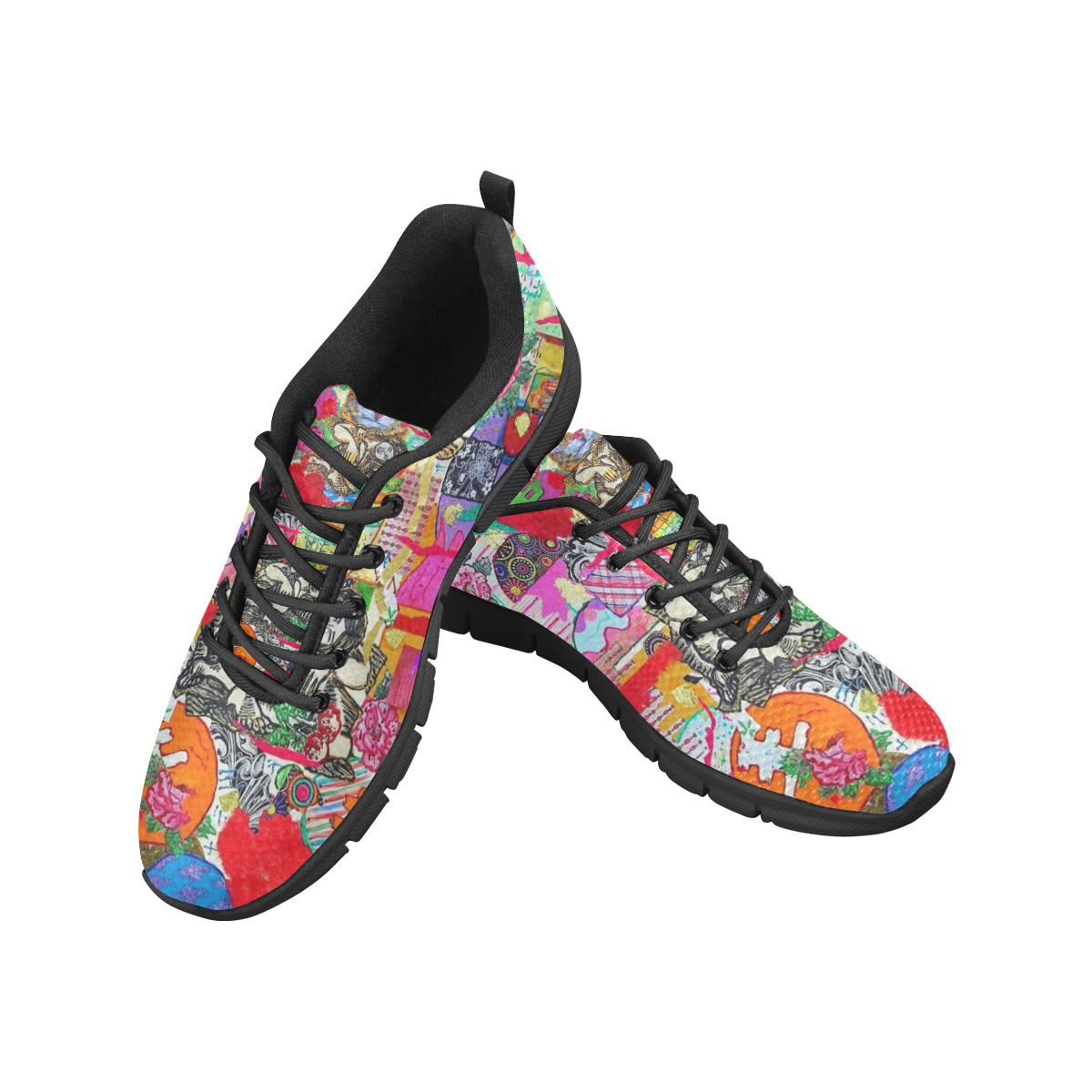COLLAGE 1 Women's Breathable Running Shoes (Model 055)