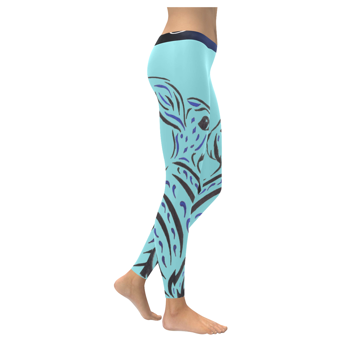 BlueBunny Women's Low Rise Leggings (Invisible Stitch) (Model L05)