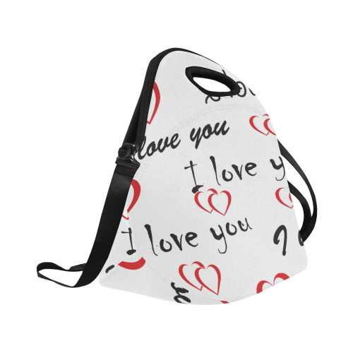 I Love You Neoprene Lunch Bag/Large (Model 1669)