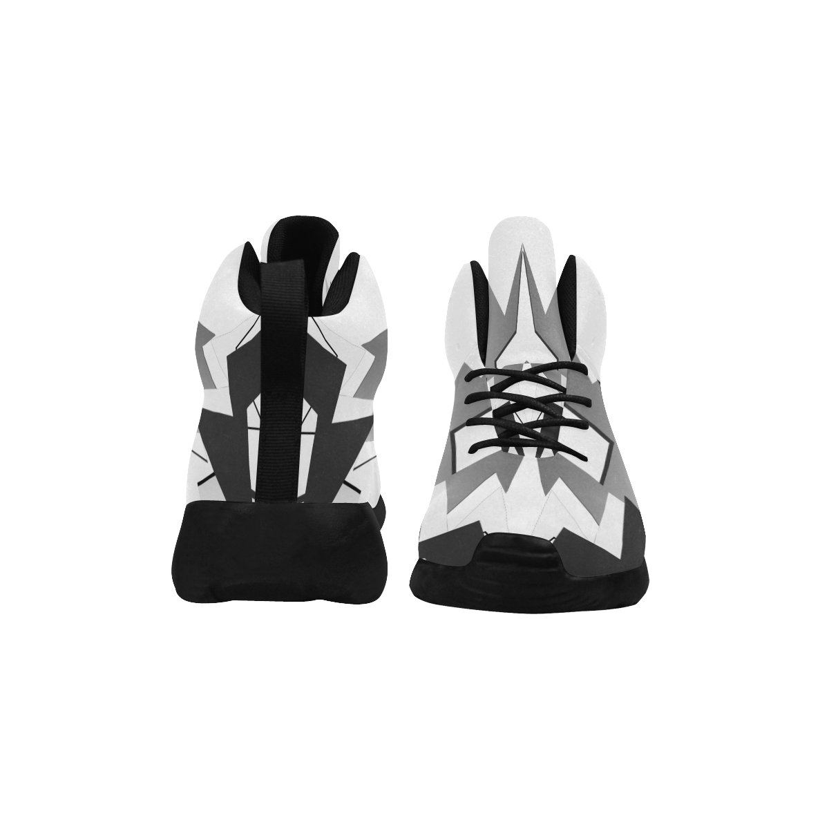 XD Abstract Angular (White/Black/Gray) Men's Chukka Training Shoes (Model 57502)