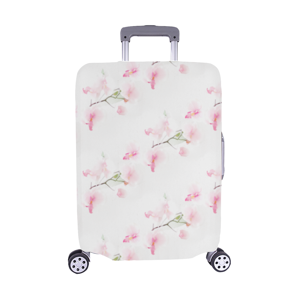Pattern Orchidées Luggage Cover/Medium 22"-25"