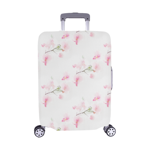 Pattern Orchidées Luggage Cover/Medium 22"-25"