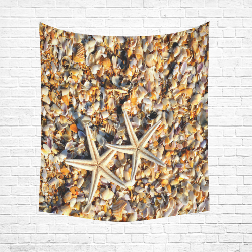 Starfish Love Cotton Linen Wall Tapestry 51"x 60"